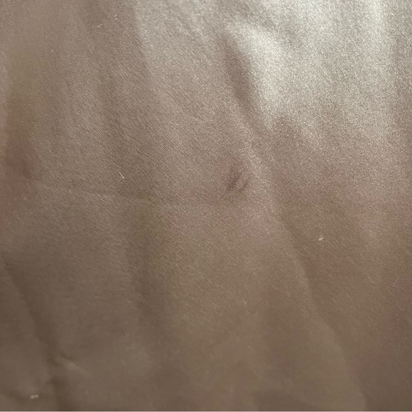 OC by OC Satin Sleeveless V-Neck Floor Length Gown Champagne Sz 12 - Picture 7 of 16